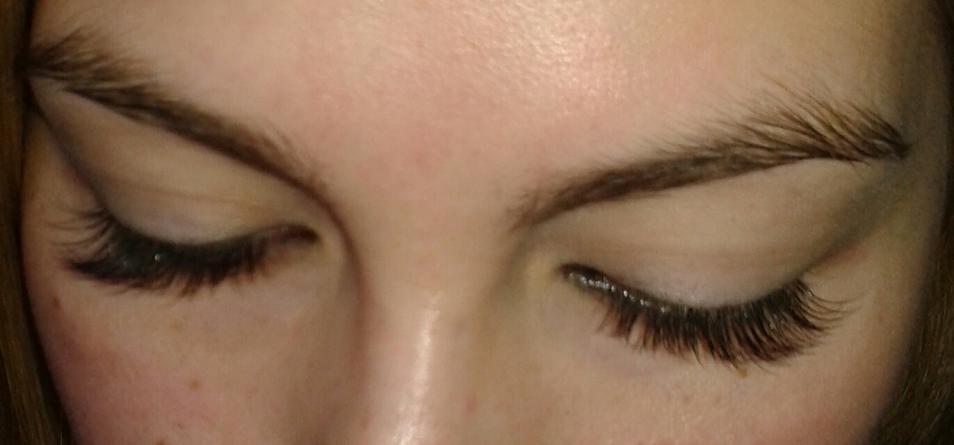 Lash extension close-up — expert application Timonium MD