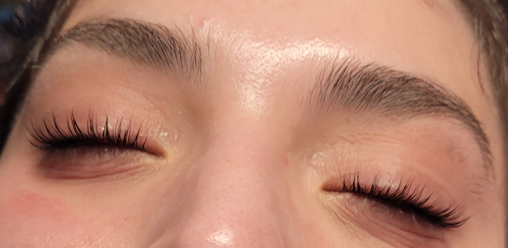 Before and after eyelash extensions — Timonium MD studio